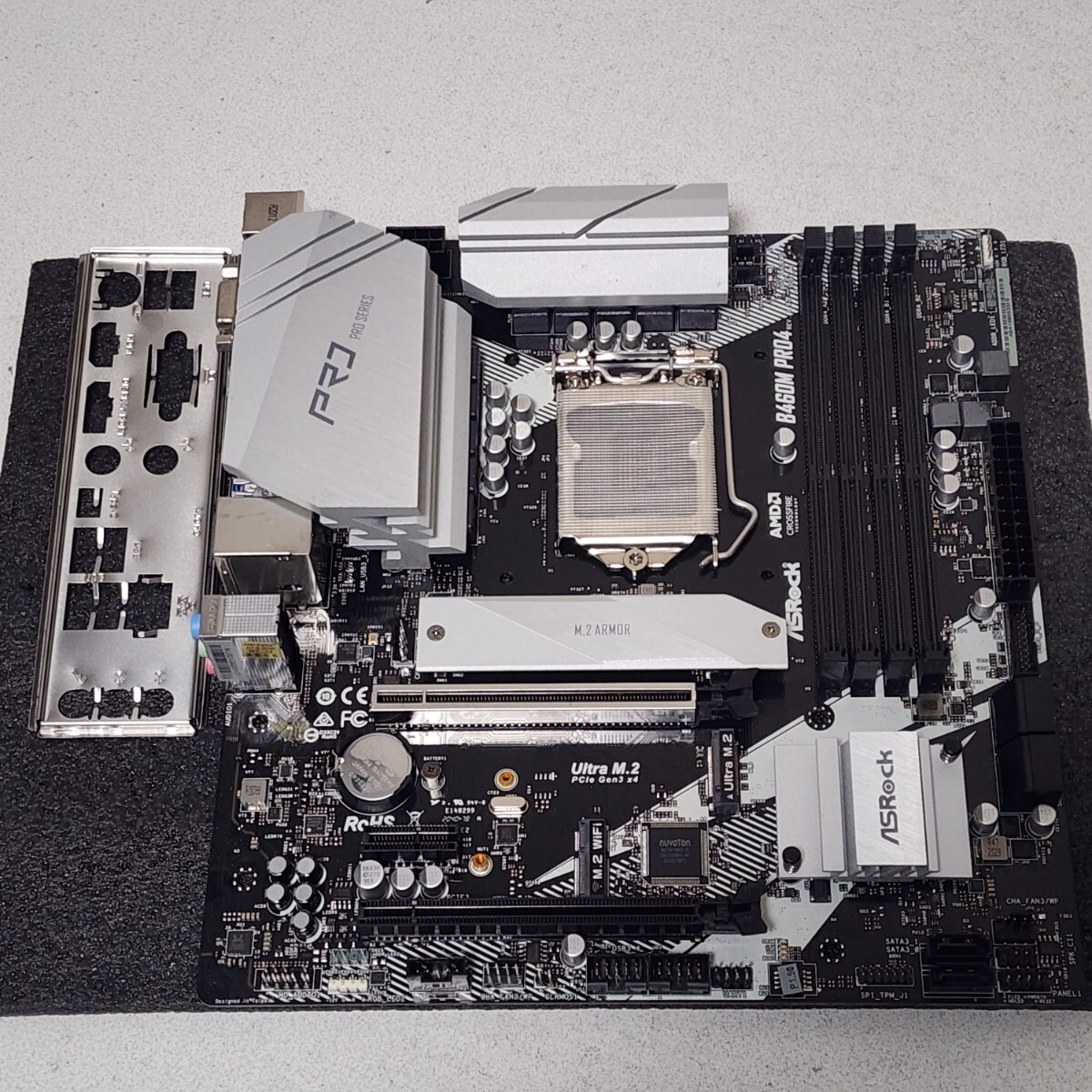 ASRock B460M PRO4 IOパネル付属 LGA1200 MicroATXマザーボード 第10世代CPU対応 最新Bios 動作確認済 PCパーツ拍卖