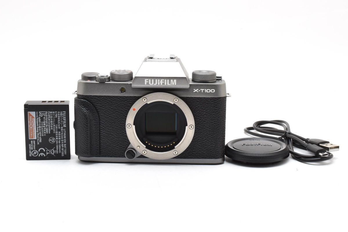 ★良品★ フジフイルム FUJIFILM X-T100 ボディ ダークシルバー ARYM5457#496拍卖