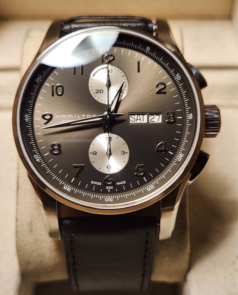 送料込み Hamilton Jazzmaster Maestro Auto Chrono 45mm ハミルトン ジャズマスター マエストロ khaki カーキ 腕時計 自動巻き拍卖