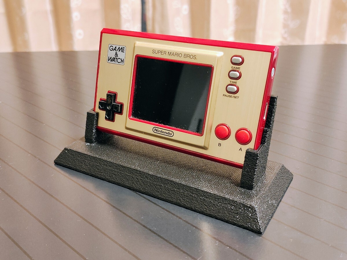 ゲームウォッチ専用 装飾スタンド マットブラック調 GAME&WATCH拍卖