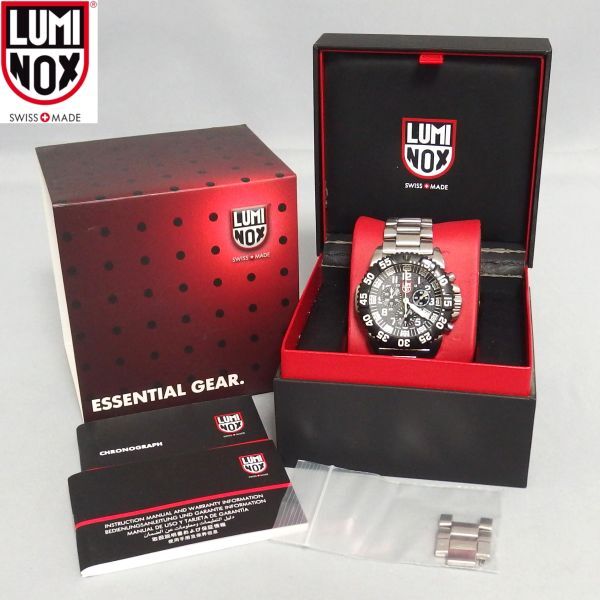 ★LUMINOX ネイビーシールズ カラーマーク クロノグラフ 3180シリーズ Ref.3182.L デイト クォーツ 腕時計 ルミノックス★拍卖