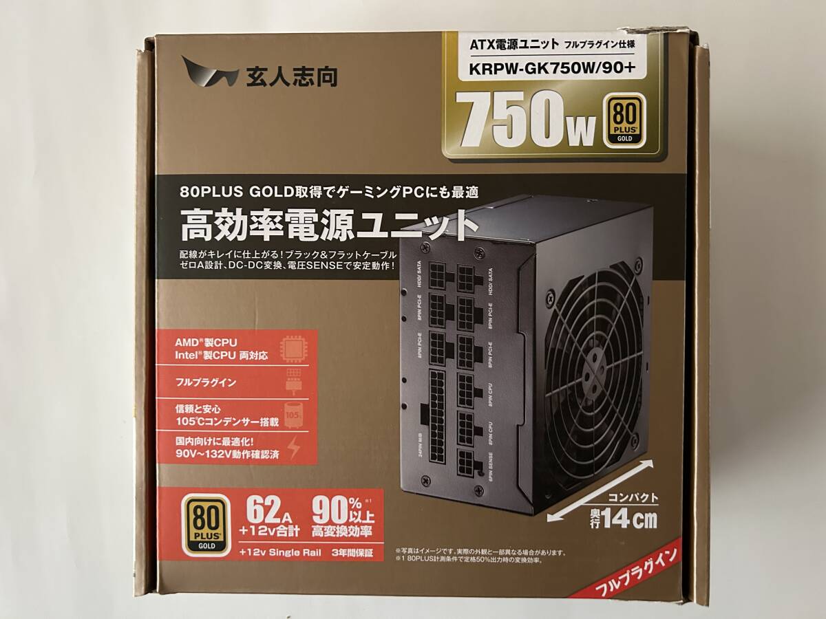 玄人志向 750W電源 KRPW-GK750W/90+ 拍卖