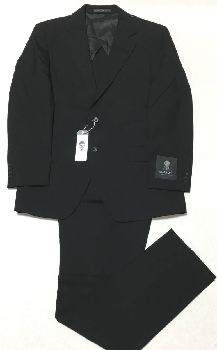 gotairiku 五大陸 WEAR BLACK フォーマル ウール スーツ BB6 ブラック 冠婚葬祭 オンワード 定価75.900円拍卖