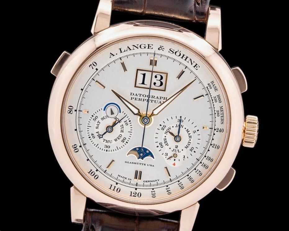 ★A.LANGE & SOHNE★A.ランゲ&ゾーネ ダトグラフ パーペチュアルカレンダー 410.032 K18RG最高級腕時計 希少美品!!入手困難!!拍卖