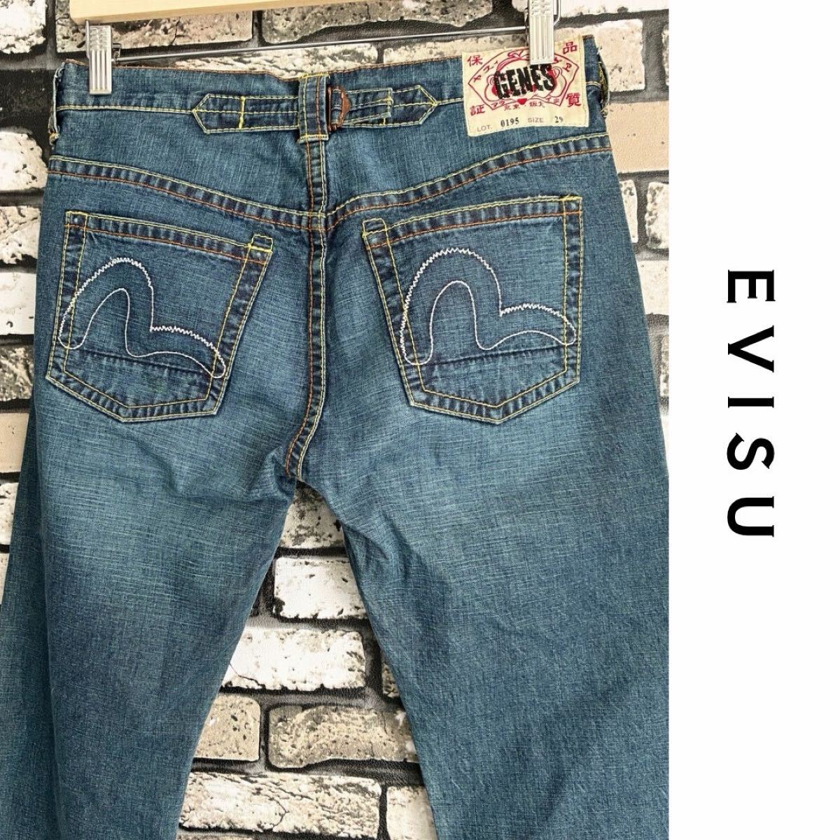 エヴィス デニムパンツ evisu GENES メンズ ジーンズ EVISU カモメ ヴィンテージ拍卖