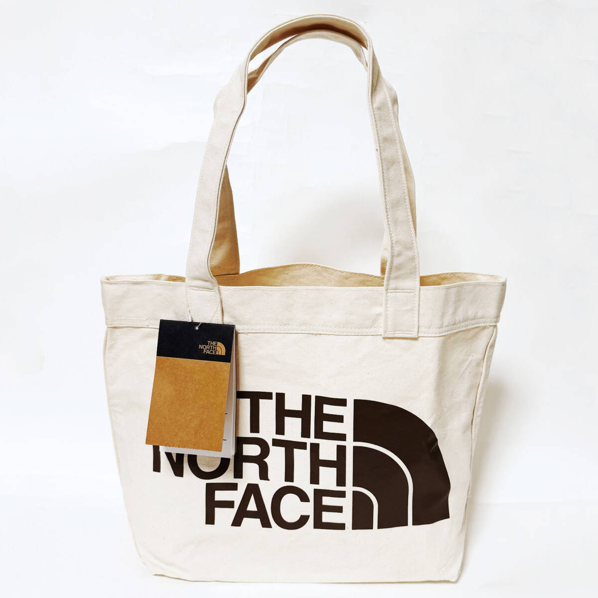 ■THE NORTH FACE/ノースフェイス キャンバストートバッグ オフホワイト新品■拍卖