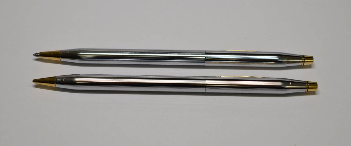 【大黒屋】★2本セット★CROSS クロス ボールペン シャープペンシル シャーペン ツイスト シルバー ペン 文房具 文具 筆記用具 筆記具拍卖