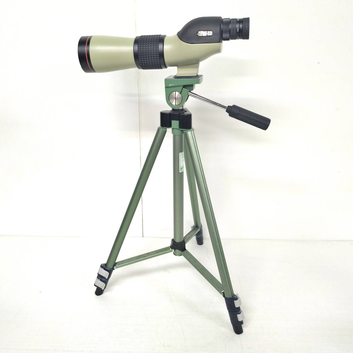 Nikon ED FIELD SCOPE D=60 P 20-45× 単眼鏡 フィールドスコープ・SLIK GREENSHANK110 三脚拍卖