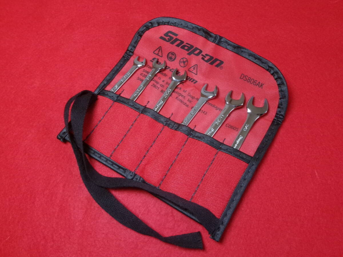 未使用 Snap-on スナップオン 15°/ 60°アングルヘッド 6本セット DS806AK イグニッション レンチ インチ オフセットレンチ拍卖