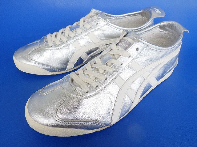 16287■美品 asics Onitsuka Tiger MEXICO 66 SILVER アシックス オニツカタイガー メキシコ 銀 シルバー 27.5 cm THL7C2拍卖