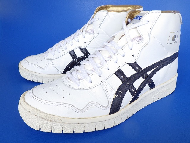 16310■美品 ASICS JAPAN L FABRE TBF707 アシックス ジャパン ファブレ 白 紺 27 cm 日本製 バッシュ 希少 三井寿拍卖