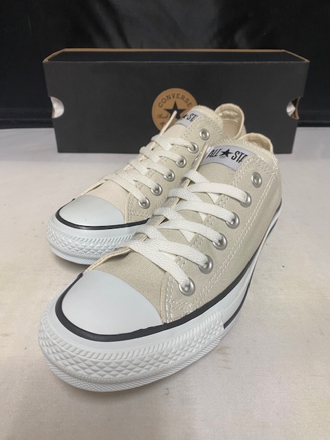 【訳あり新品】CONVERSE CANVAS ALL STAR COLORS OX LIGHT GRAY 31316150 US5.5 24.5cm オールスター カラーズ オックス ライトグレー拍卖