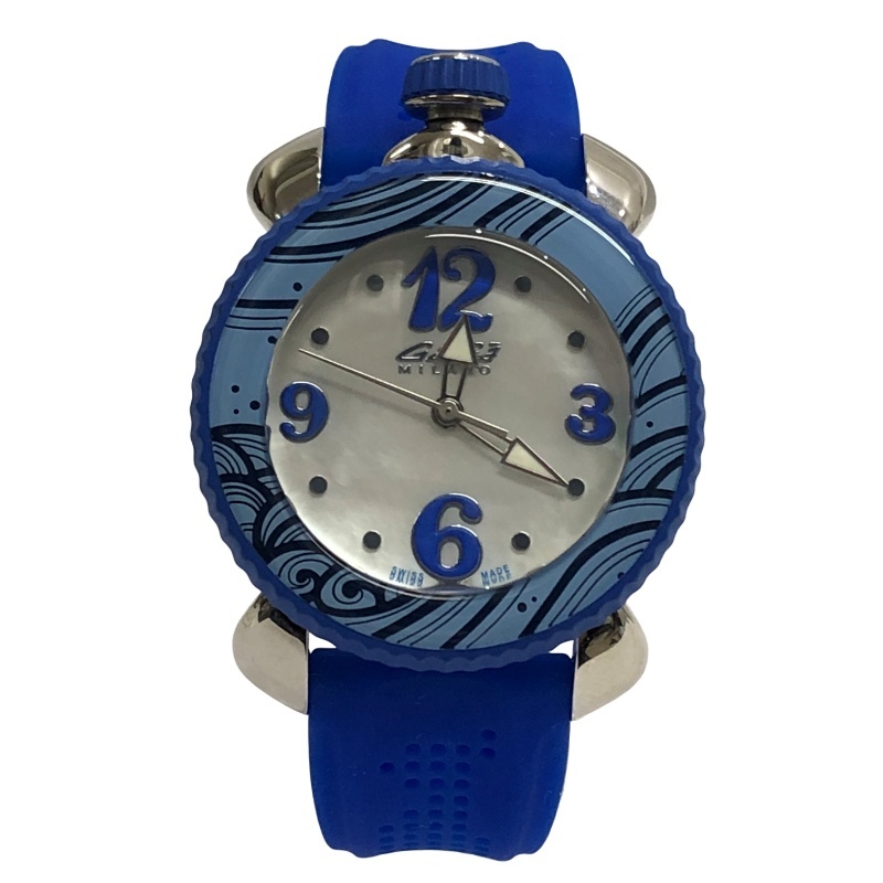GaGa MILANO ガガミラノ レディース 腕時計 LADY SPORTS 7020.03 クオーツ ホワイト文字盤 稼働品 【中古】 22512R22拍卖