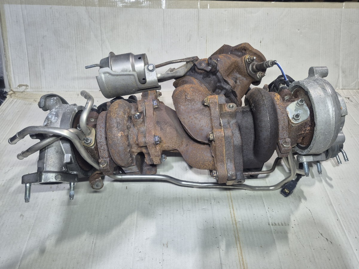 JZS161 アリスト 純正ツインターボ タービン ターボチャージャー TOYOTA 2JZ-GTE ① ベルテックス拍卖