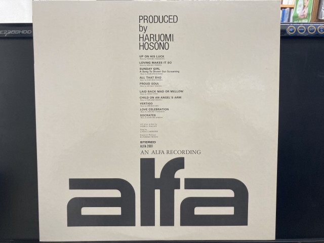 リンダ・キャリエール / HARUOMI HOSONO PRODUCED※プロモオンリーのラフミックスVER 国内盤 (元々帯なし)拍卖