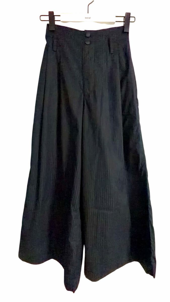 アンダーカバー ストライプ生地 バギーシルエット スラックス 1 UC2B1501-2 黒 日本製拍卖