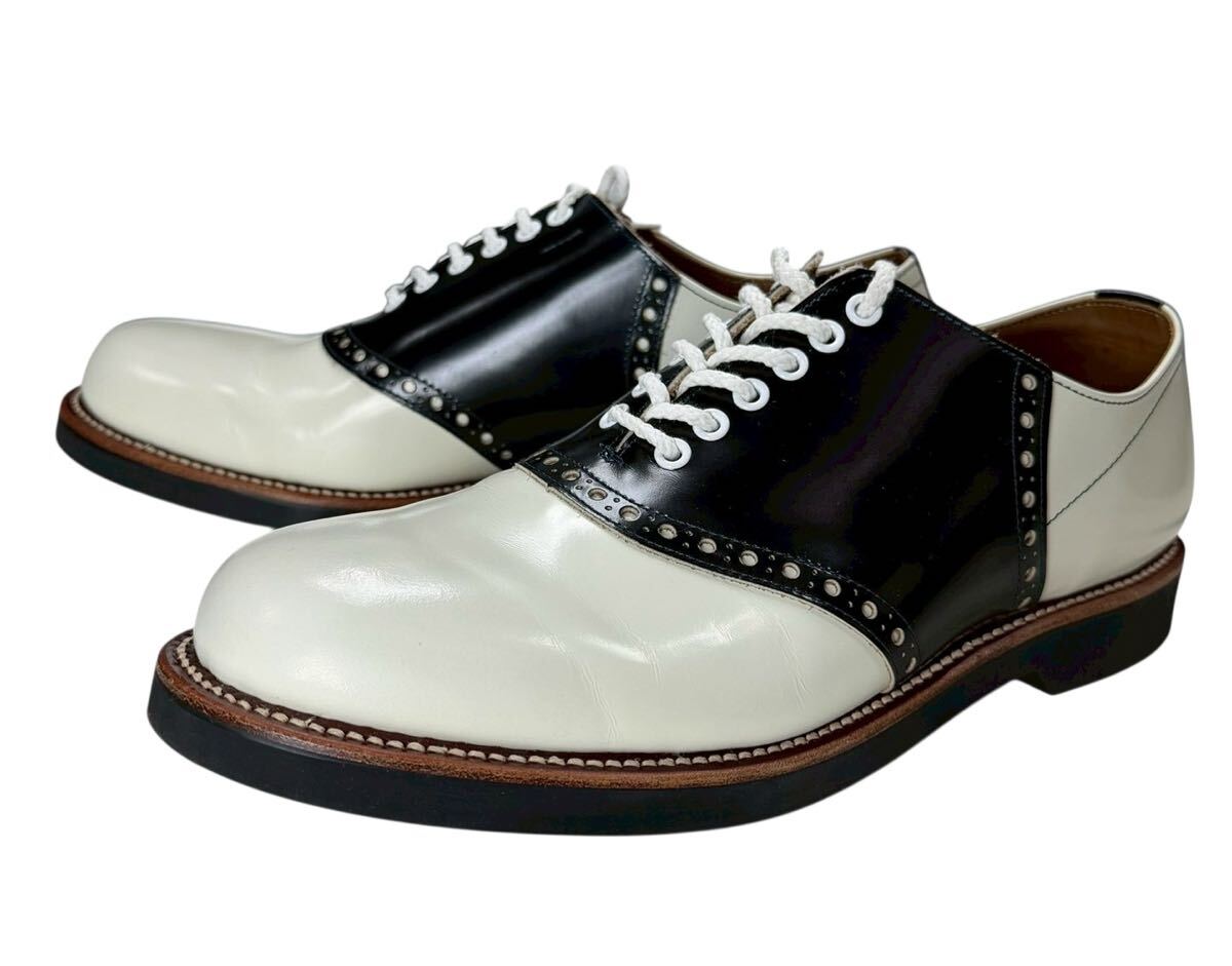 美品 REGAL GLAD HAND リーガル グラッドハンド サドルシューズ アイボリー/ネイビー 27㎝拍卖