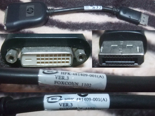 HDMI => DVI アダプタ(HP)。拍卖