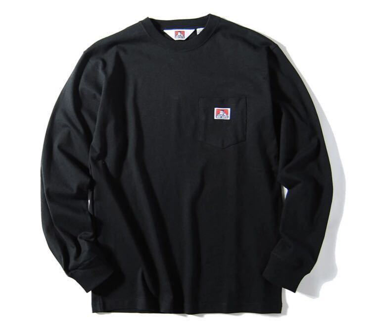 BEN DAVIS ヘビーウェイト ポケットロンT ブラック拍卖