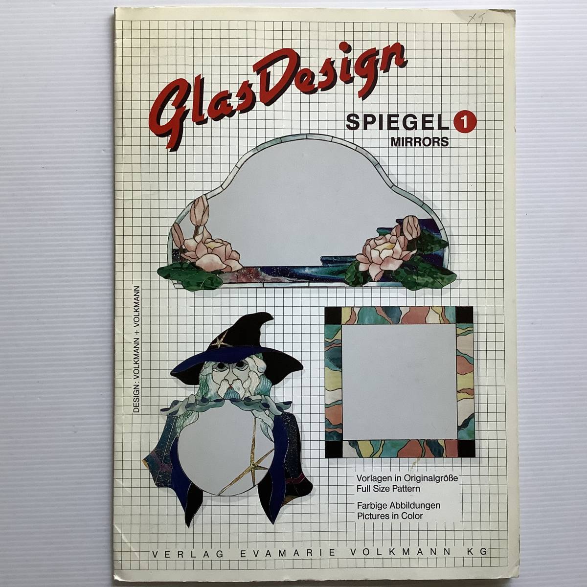 手芸本■ARTBOOK_OUTLET■K2-022★送料無料 ステンドグラス デザインブック パターンポートフォリオ ドイツ ヴィンテージ STAIND GLASS拍卖