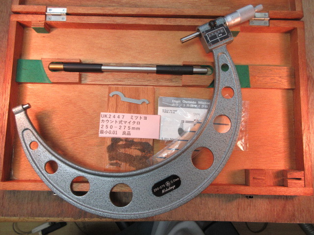 ミツトヨ カウントマイクロ 250-275mm 良品 UK2447拍卖