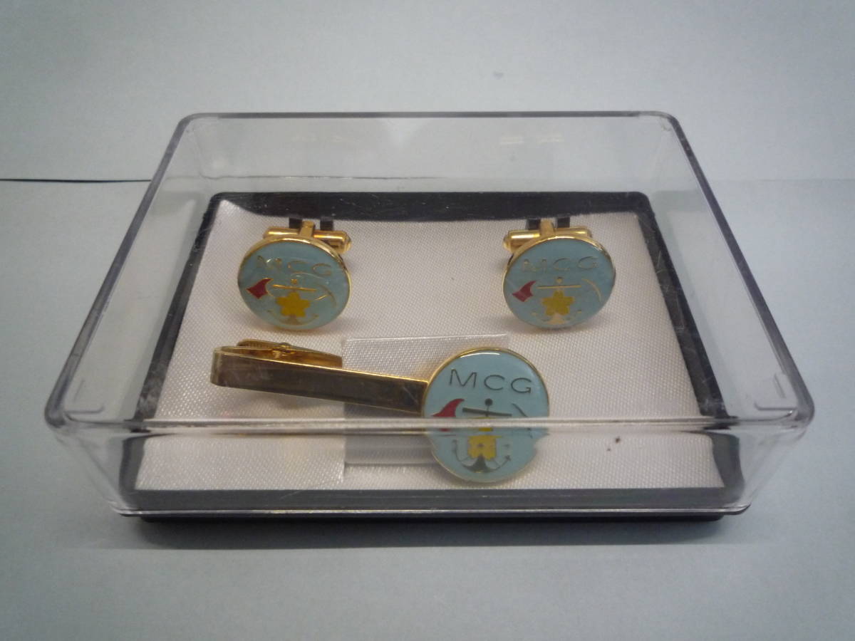 ◇希少 レア 海上 自衛隊 機動施設隊 MCG カフス タイピン セット◇ミリタリー コレクターズアイテム 記念 コレクション インテリア拍卖