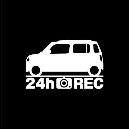 【ドラレコ】ダイハツ ミラココアプラス【L675S系】後期型 24時間 録画中 ステッカー拍卖