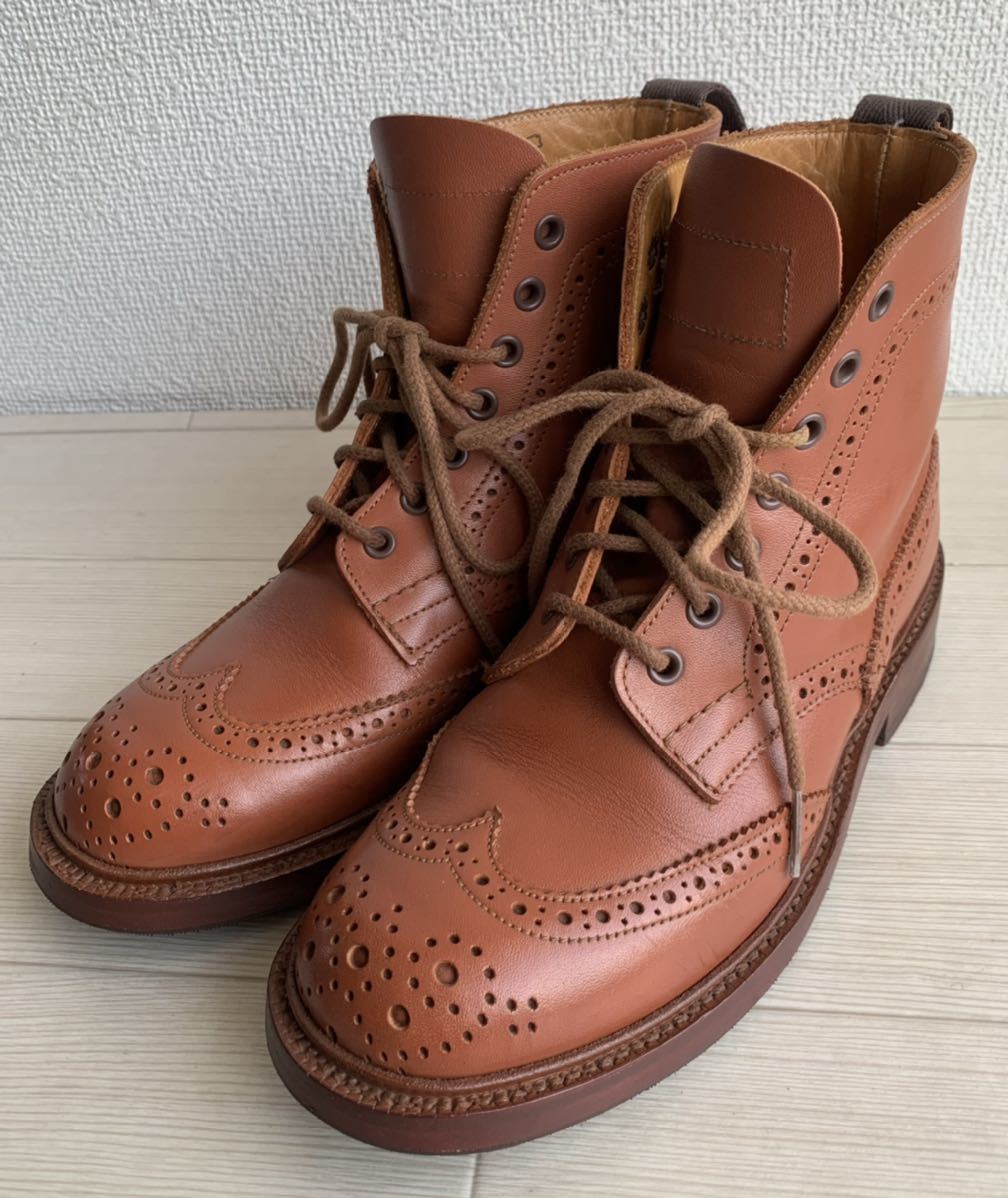 【良品】Trickerker‘s トリッカーズ カントリーブーツ レディース L5180 MALTON Brogue Boots UK4.5 ウイングチップ拍卖