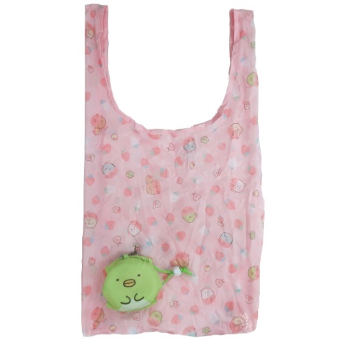 ◎新品 すみっコぐらし ボール型ショッピングバッグ ぺんぎん? ピンク エコバッグ拍卖