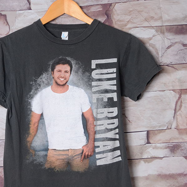 GS9129 ルーク・ブライアン LUKE BRYAN Tシャツ S 肩幅40 ロック メール便可 xq拍卖