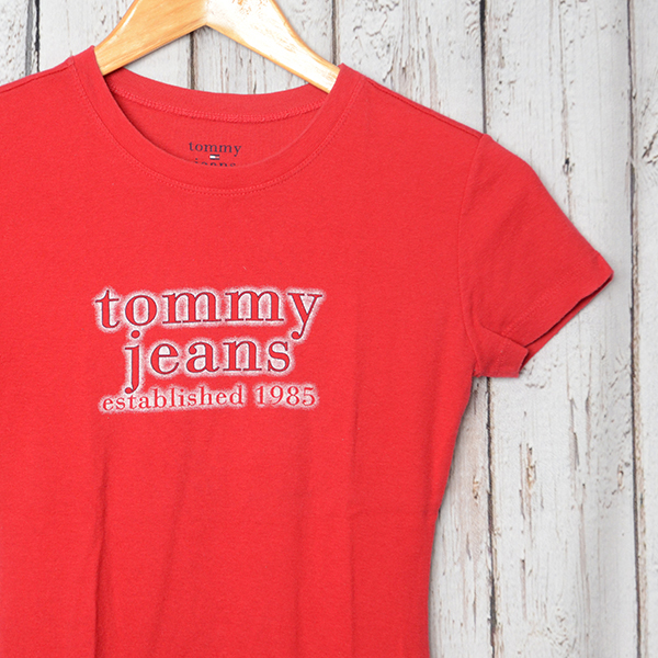ST2139E tommy jeans トミージーンズ Tシャツ レディース XS 肩幅38 メール便可 xq拍卖