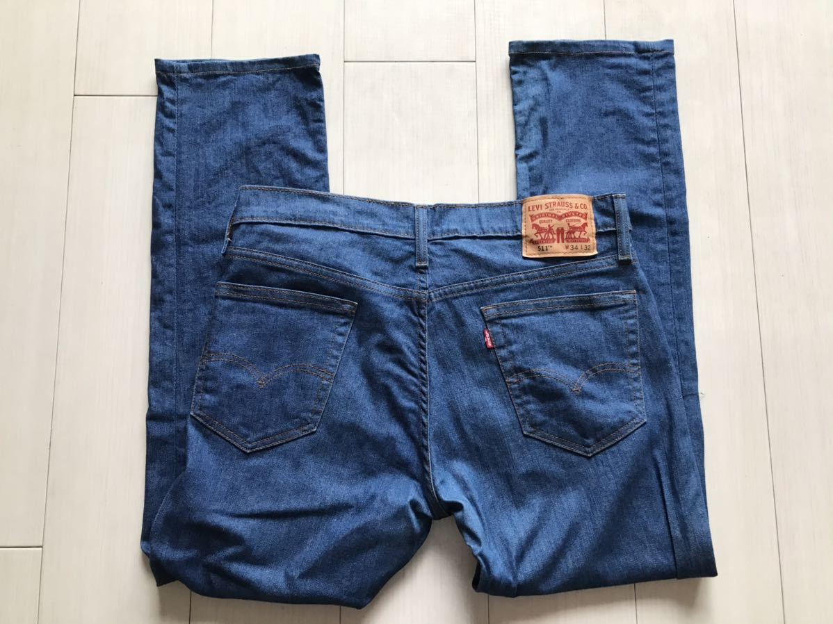 【即決】W34 リーバイス Levi's 511 スリムフィット ストレッチ デニム拍卖