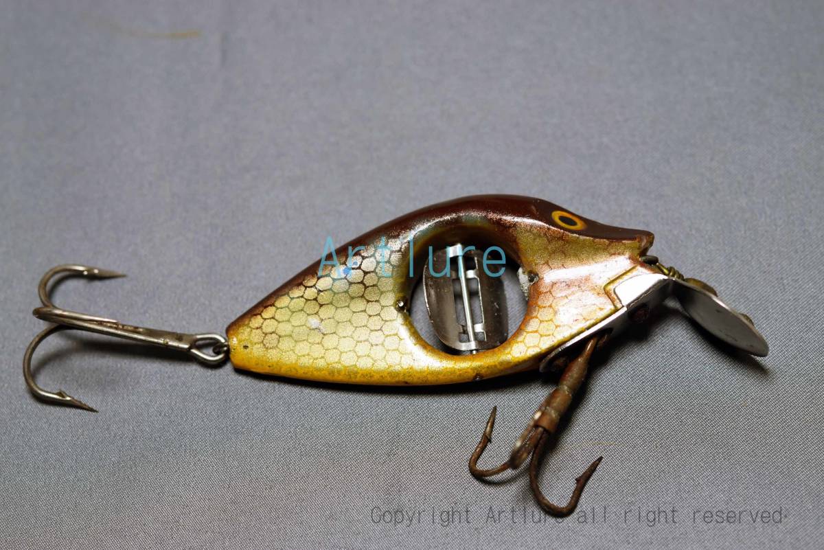 SPPINO MINNOW ,UNILINE MFG,. DALLAS TEXAS USA ,C1947 2 3/4INCH, OLD LURE拍卖