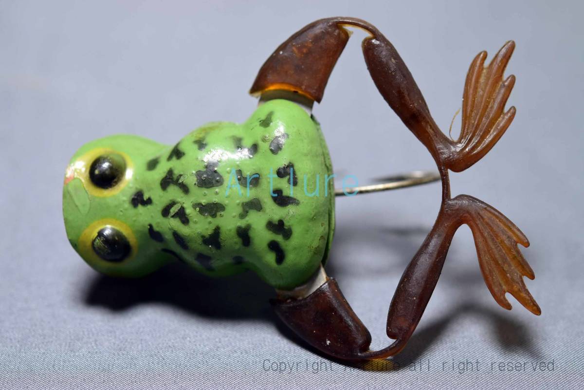 JENSEN KICKER ,JENSEN DISTRIBUTING CO,. TEXSAS,USA C1950 OLD FROG LURE拍卖