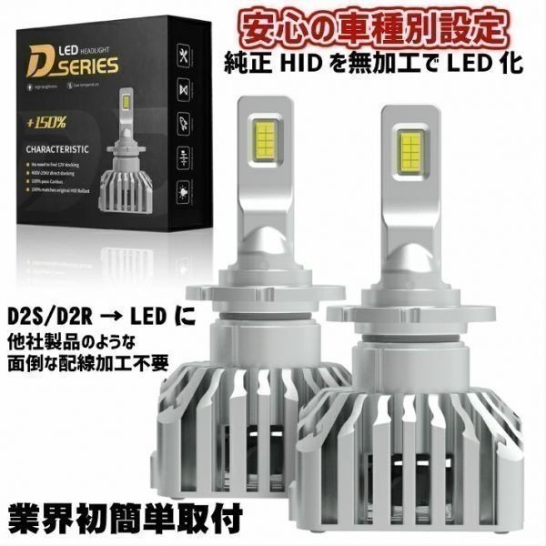 (P)D2S/D2R 業界初 無加工で簡単に純正HIDをLEDヘッドライト化 N-BOX【N-BOX】 JF1・2 H25.12 ~ H29.7 カスタム 車検対応 6500k拍卖
