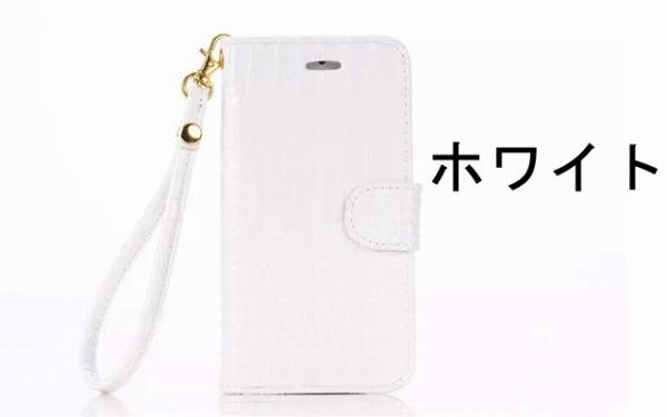 iphone6plus レザーケース アイフォン6sプラス ケース iphone6splus ケース 手帳型 カード収納 ストラップ付き E3 白拍卖