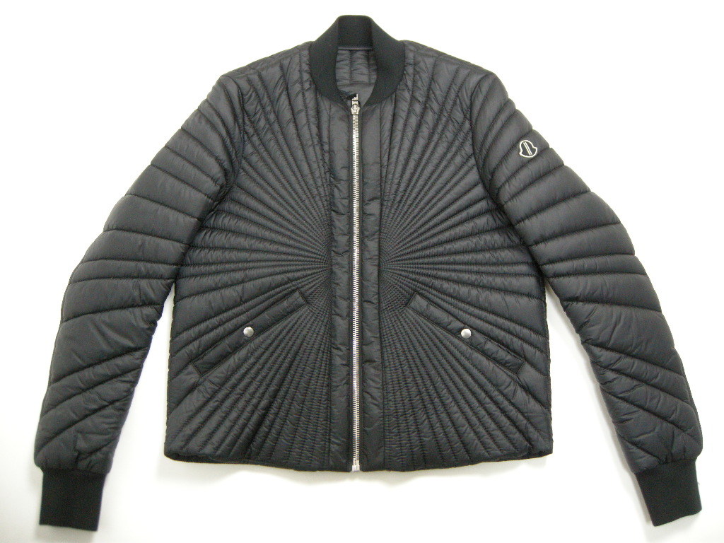 サイズ0■新品 本物保証■モンクレール + Rick Owensリックオウエンス/ANGLE/ダウンジャケット/ライトダウン/メンズ/MONCLER/999ブラック黒拍卖