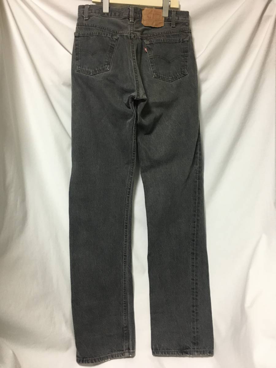 90s USA製 LEVI'S リーバイス 501 501-0658 BLACK DENIM 先染め ブラックデニム W31 L36 (L-5-8)拍卖