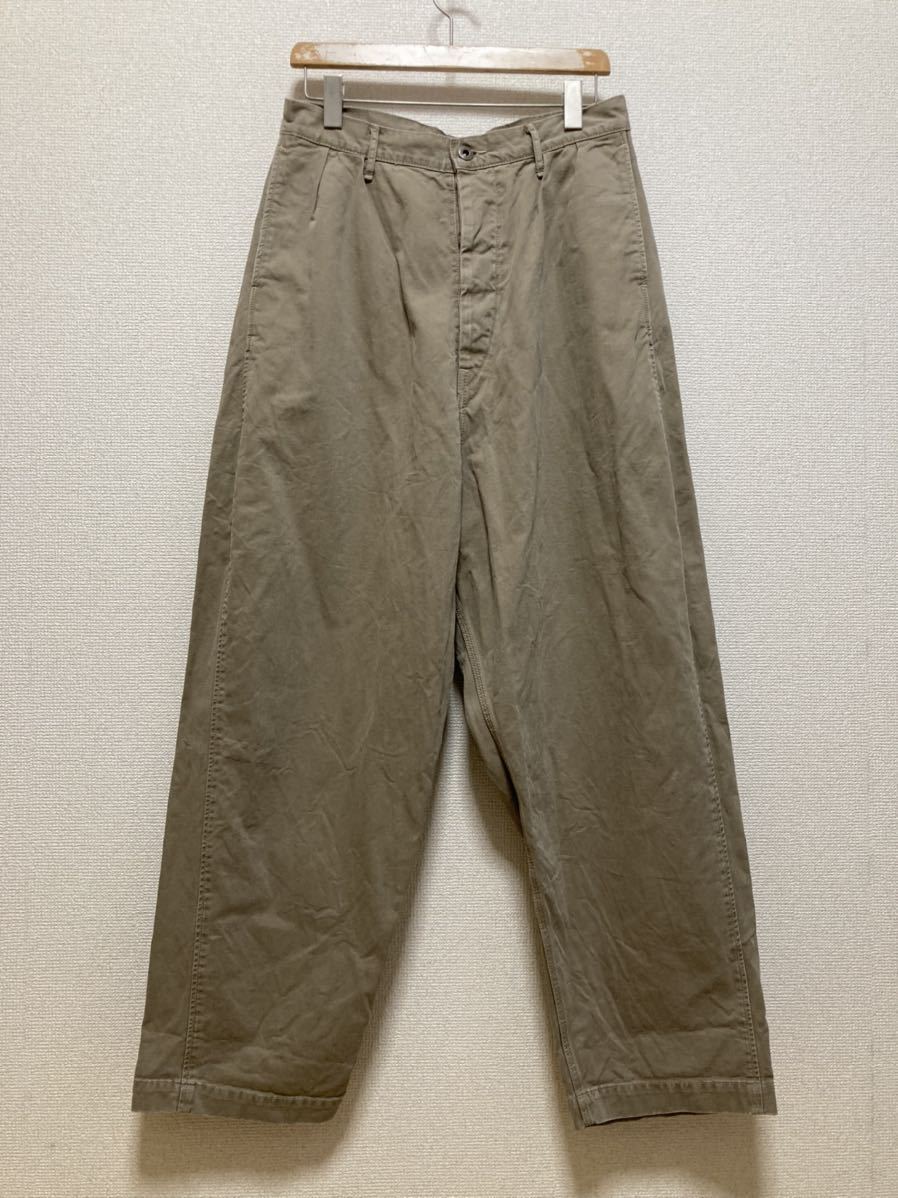KAPITAL キャピタル シンチバック コットン テーパード ワークパンツ 1 メンズ 日本製 ベージュ系 サルエル ワイドパンツ拍卖