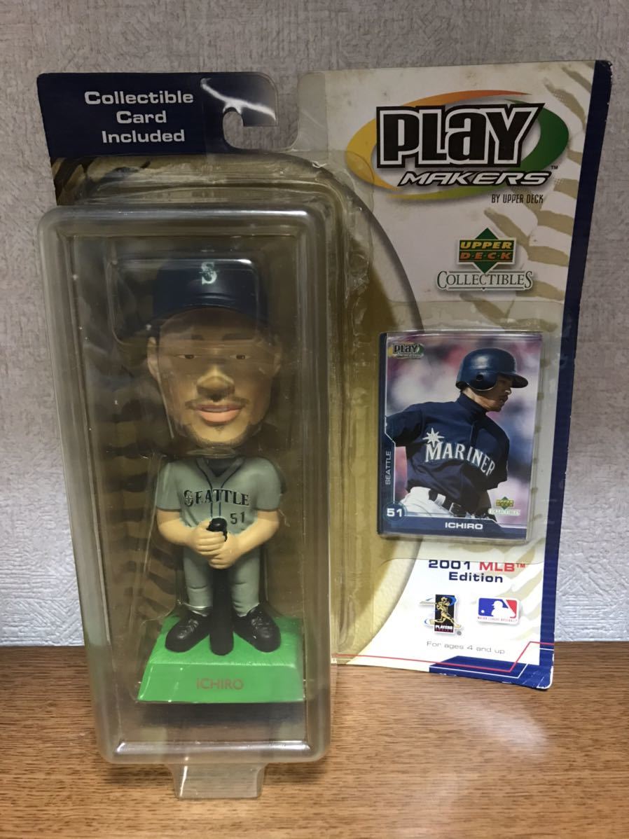 新品未開封 PLaY MAKERS 2001 MLB Edition 51番 イチロー (ichiro) ボビンヘッド 送料660円拍卖