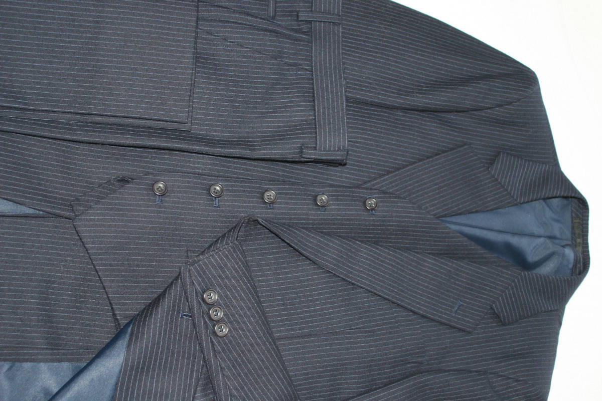 ★S-35  ベスト付 ス-ツ  2釦 色濃紺   ウエスト 80  サイズ Y5 ★ 春秋冬シーズン  ビジネスに  結婚式に拍卖