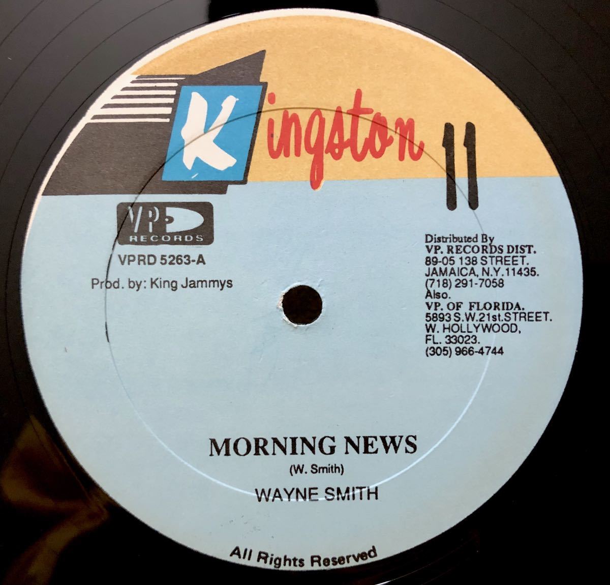 倉庫出 当時物 シュリンク 1994 Wayne Smith / Morning News b/w Wayne Paisley / Stranger Kingston 11 VP VPRD 5263 Original US 絶版拍卖