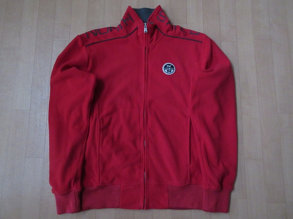 ノースセイル 刺繍NSサークル ロゴ フリース ジャケットMブルゾンNORTH SAILSジャンパー ジャージ ヨット クラブ ダイワ マリン セーリング拍卖