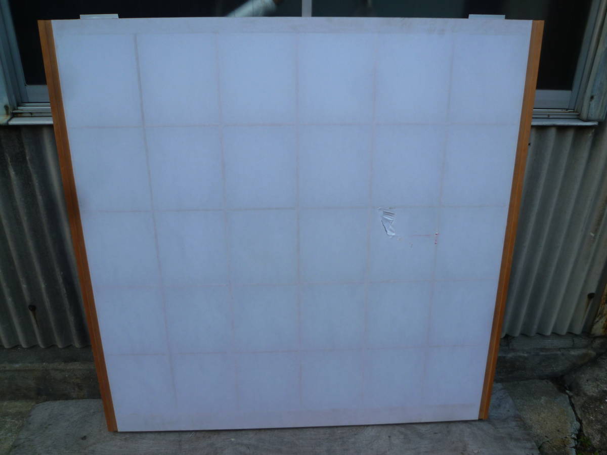 最終値下げ!M7531 太鼓張り 両面張り障子 1枚 高130cm 横131.5mm 厚3cm 傷汚有 【送り先は会社 事務所 店舗限定】【個人様は西濃運輸局留拍卖