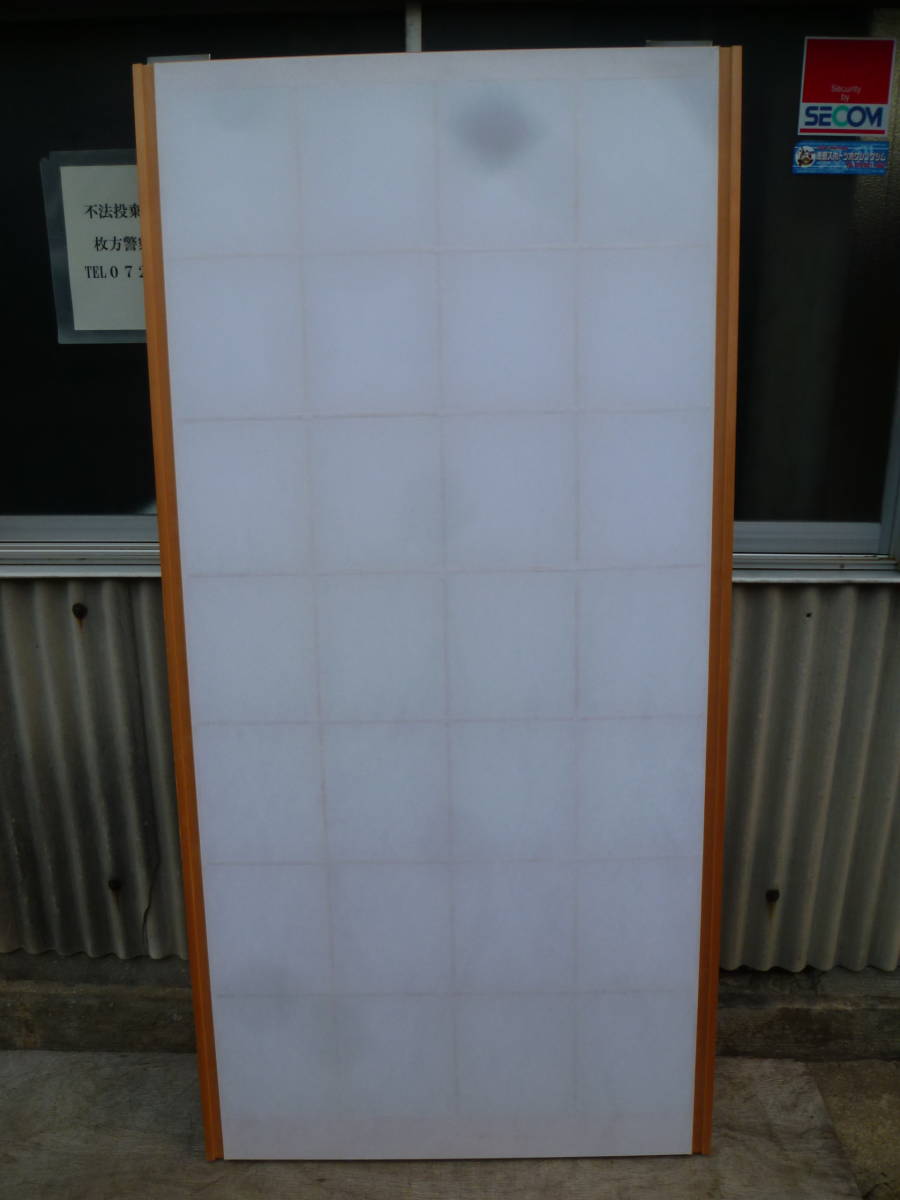 最終値下げ!M7533 太鼓張り 両面張り障子 1枚 高185cm 横91cm 厚3cm 傷汚有 【送り先は会社 事務所 店舗限定】【個人様は西濃運輸局留め】拍卖