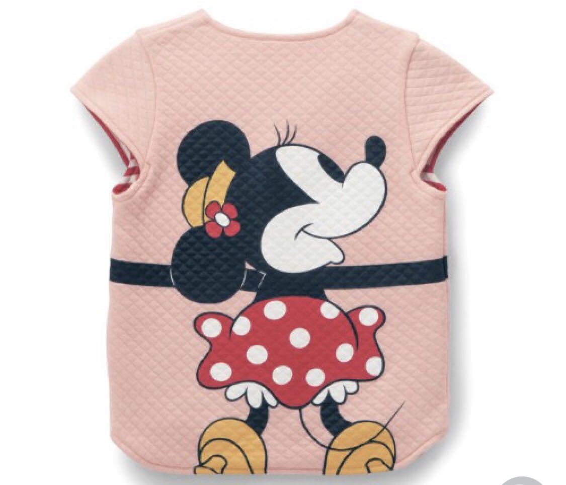 ミニー ニットキルトベスト ディズニーキャラクター 抱きつきベスト 寝冷え対策拍卖