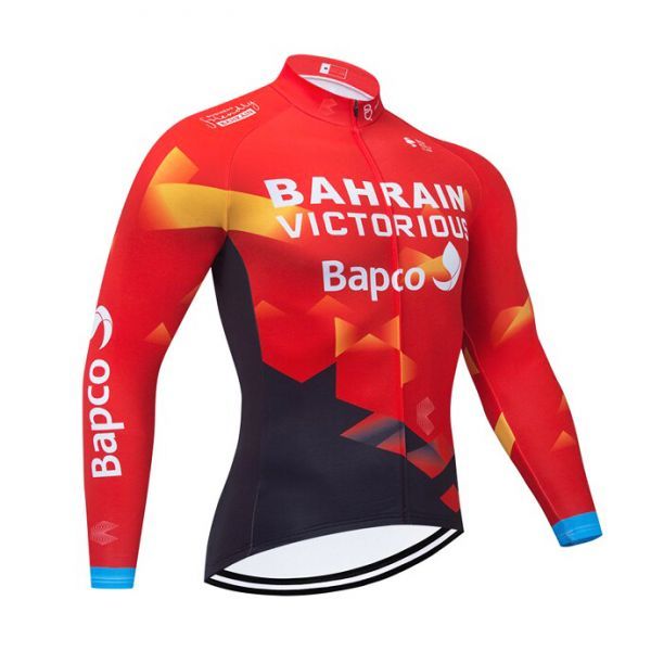 新品 長袖 サイクルジャージ No86 Lサイズ バーレーン フルジップ ウェア メンズ ロング サイクリング スポーツ ロードバイク MTB拍卖