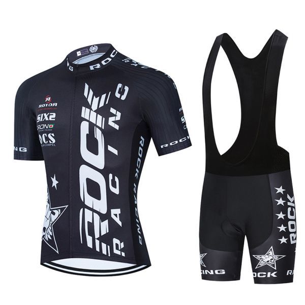 新品 サイクルジャージ 上下セット No97 Mサイズ ブラック フルジップ ウェア 半袖 メンズ サイクリング MTB 自転車 ロードバイク拍卖