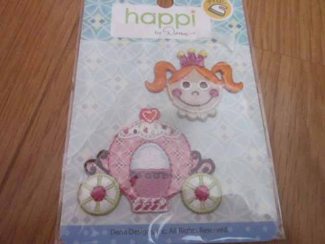 新品☆happi プリンセスワッペン☆馬車☆拍卖