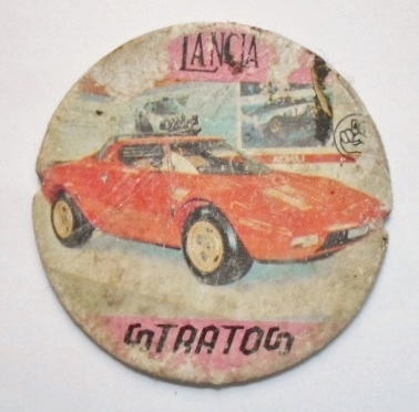 面子 ランチア ストラトス 4.6cm めんこ メンコ 昭和 当時物 スーパーカー拍卖